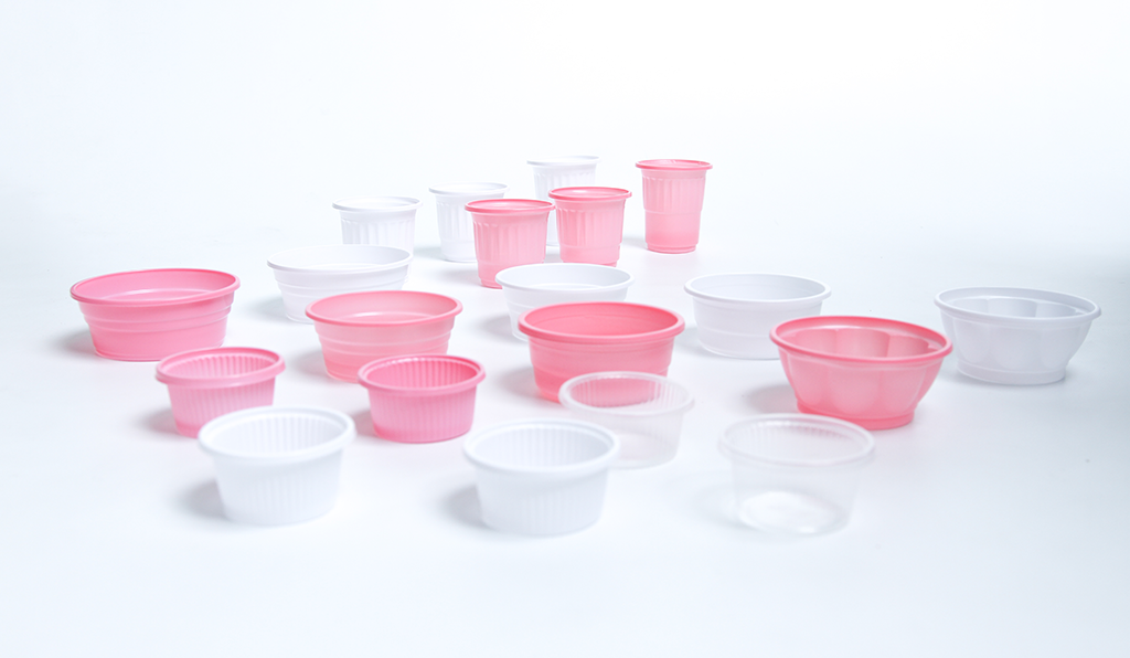 ถ้วยน้ำพลาสติก Polystyrene (PS)